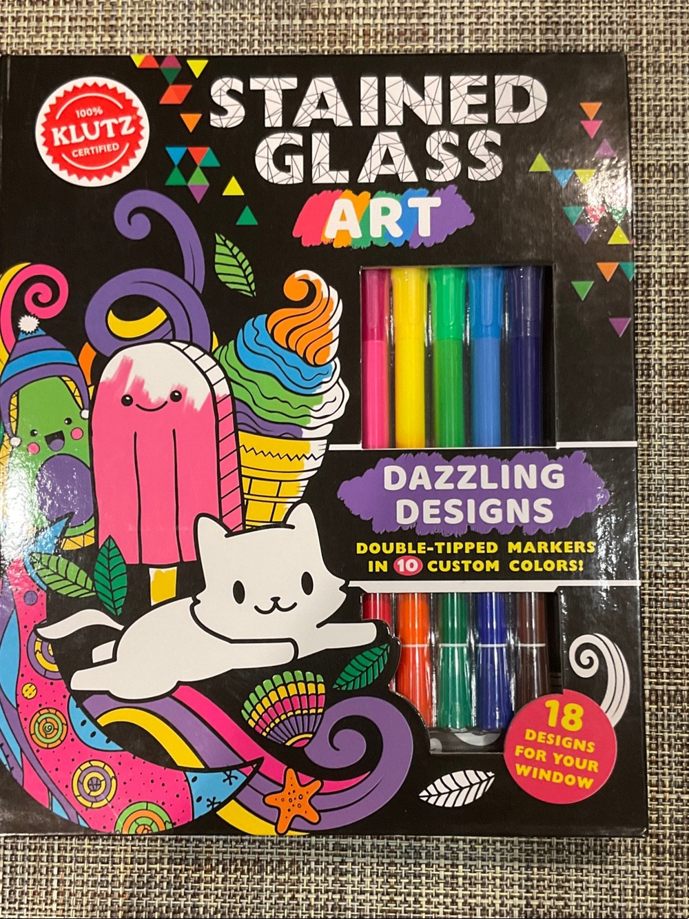 KLUTZ-Stained Glass Art Book NWT